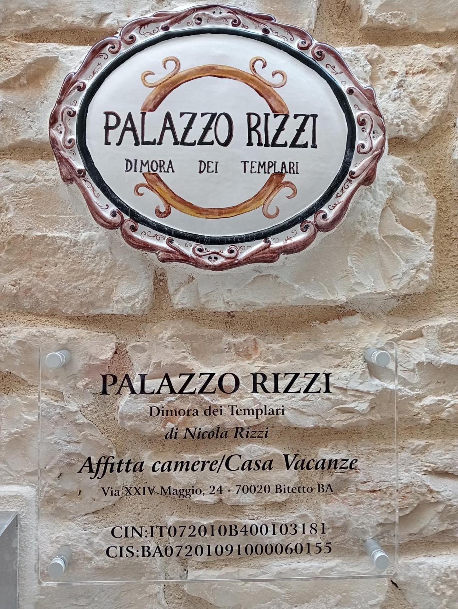 Palazzo Rizzi Dimora Dei Templari Hotel Bitetto Buitenkant foto
